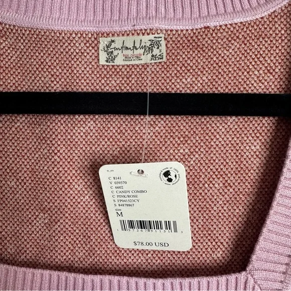 FREE PEOPLE Snow Bunny Bodysuit / Candy Combo Medium NWT Winter - Picture 8 of 10